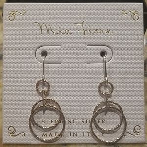 NWOT Sterling Silver Circle Earrings